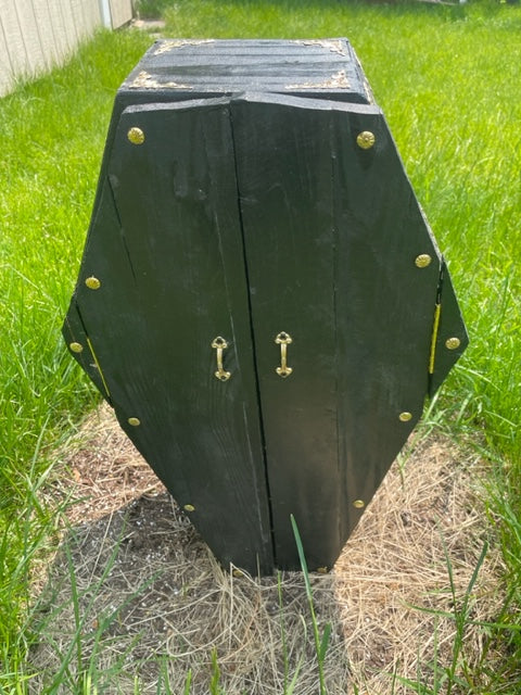 3 Drawer Coffin Jewelry Cabinet