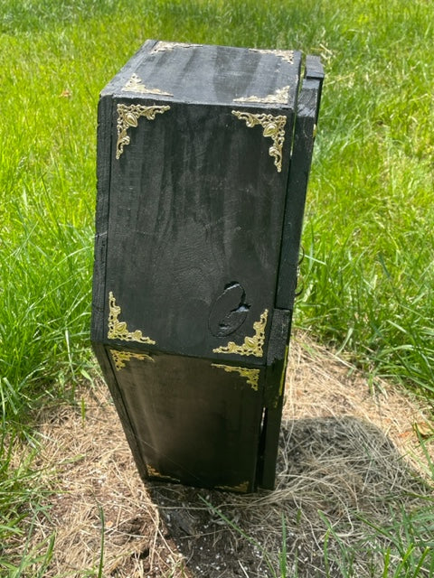 3 Drawer Coffin Jewelry Cabinet