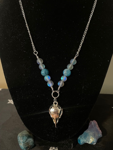 Bird Skull Pendant Necklace