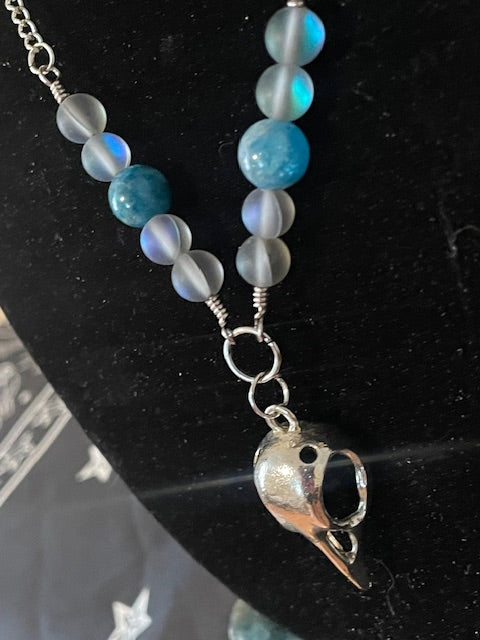 Bird Skull Pendant Necklace