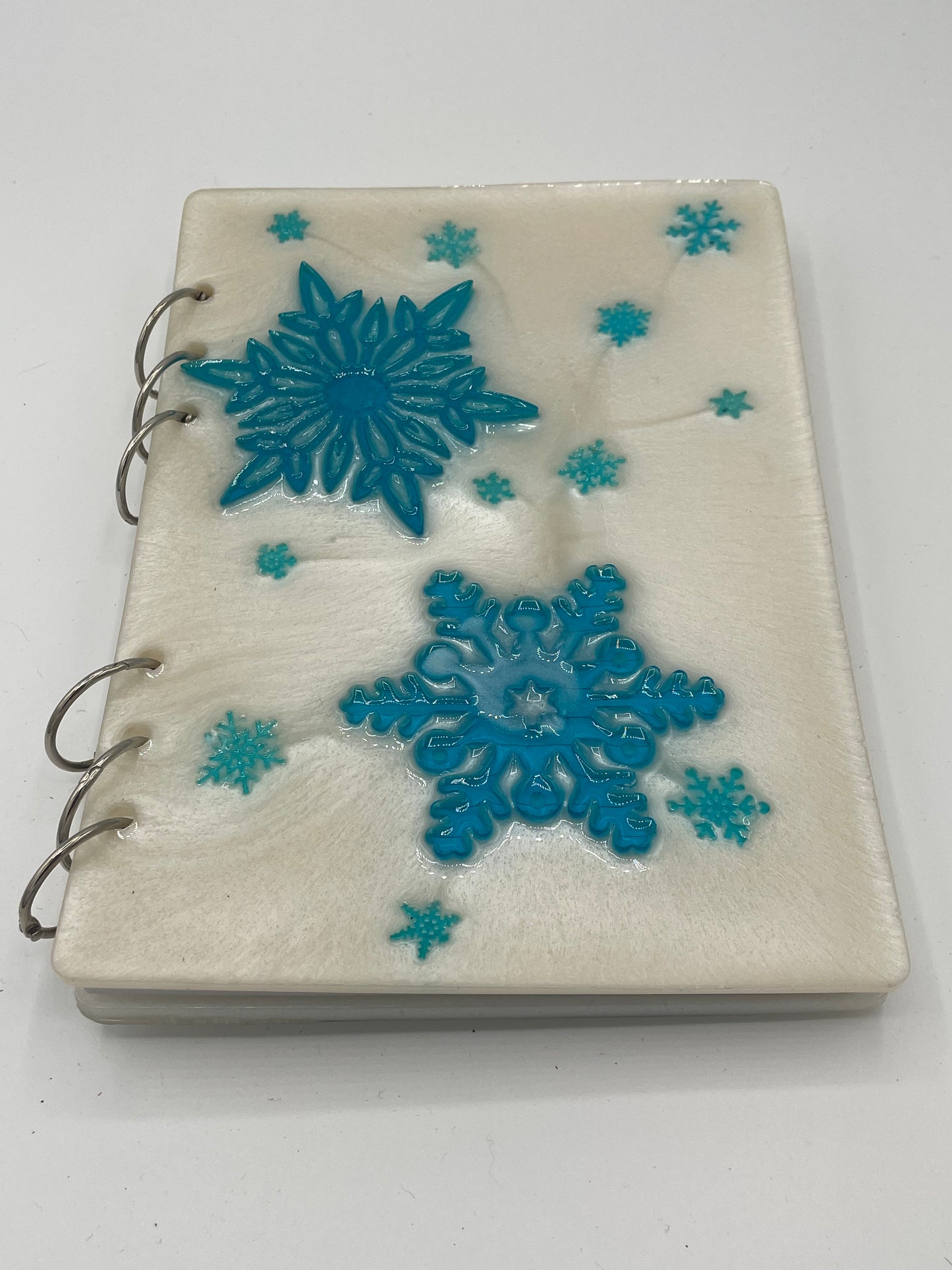 Snowflake Resin Notebook