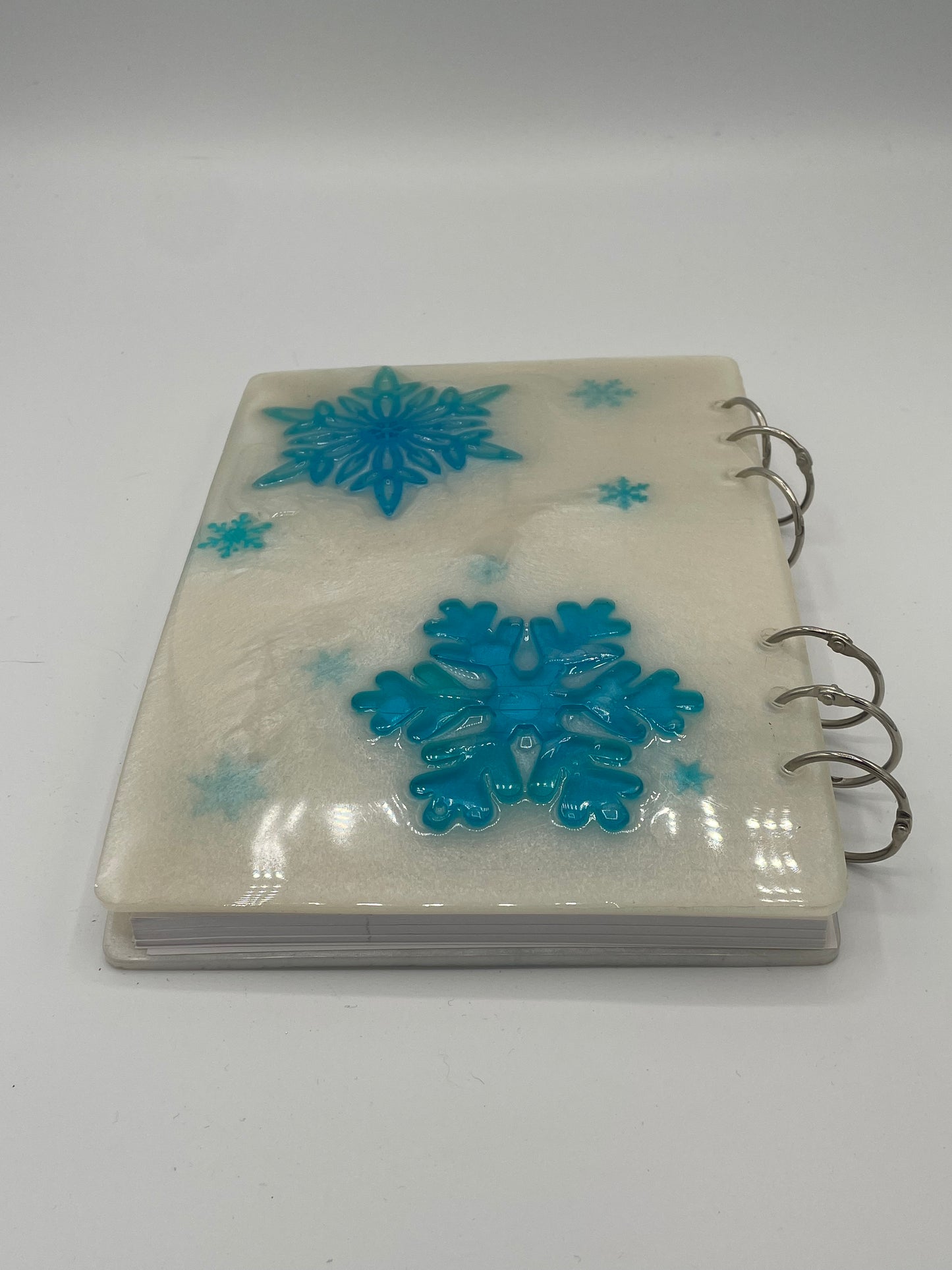 Snowflake Resin Notebook