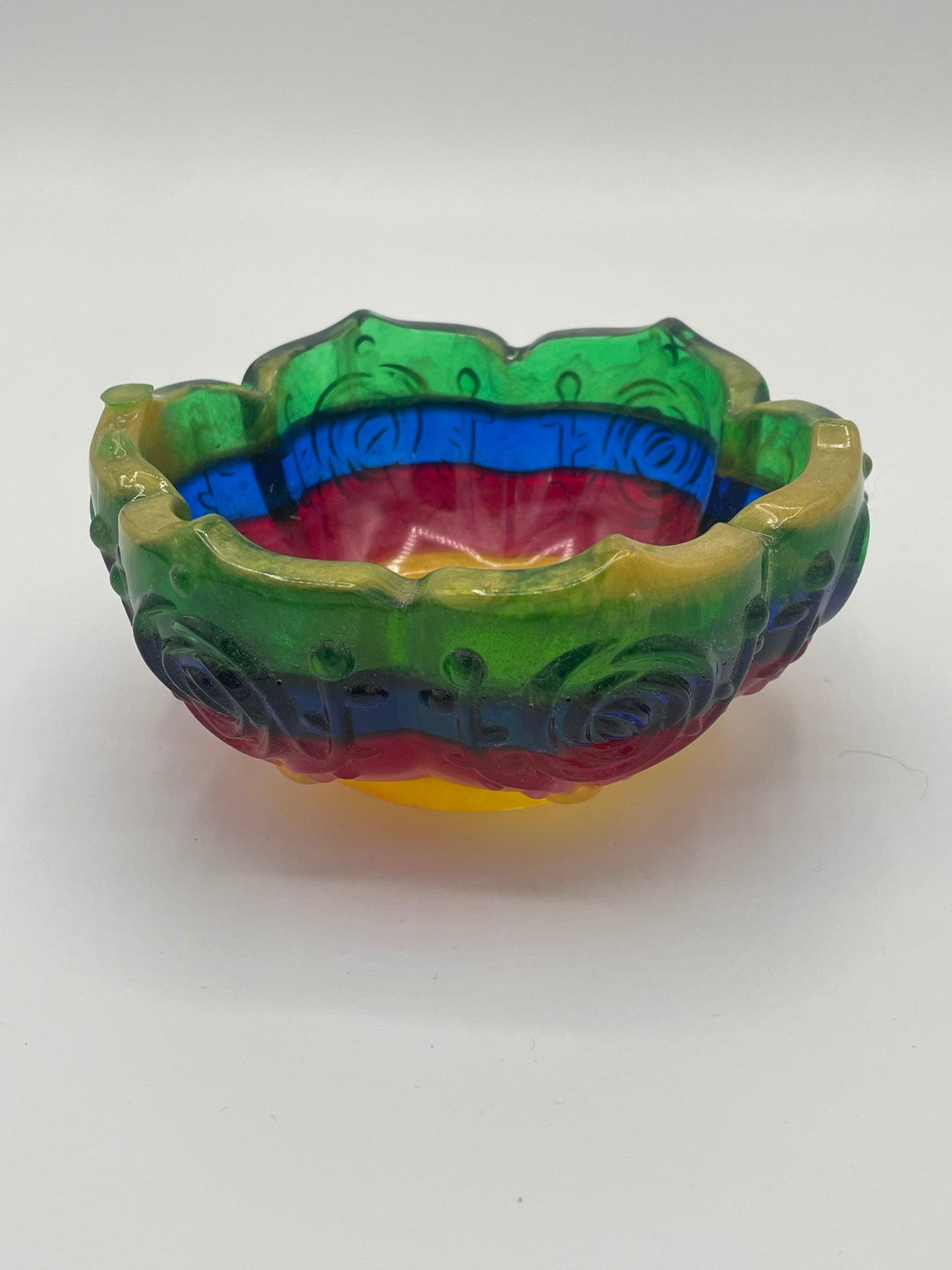 Resin Floral Patterned Bowls