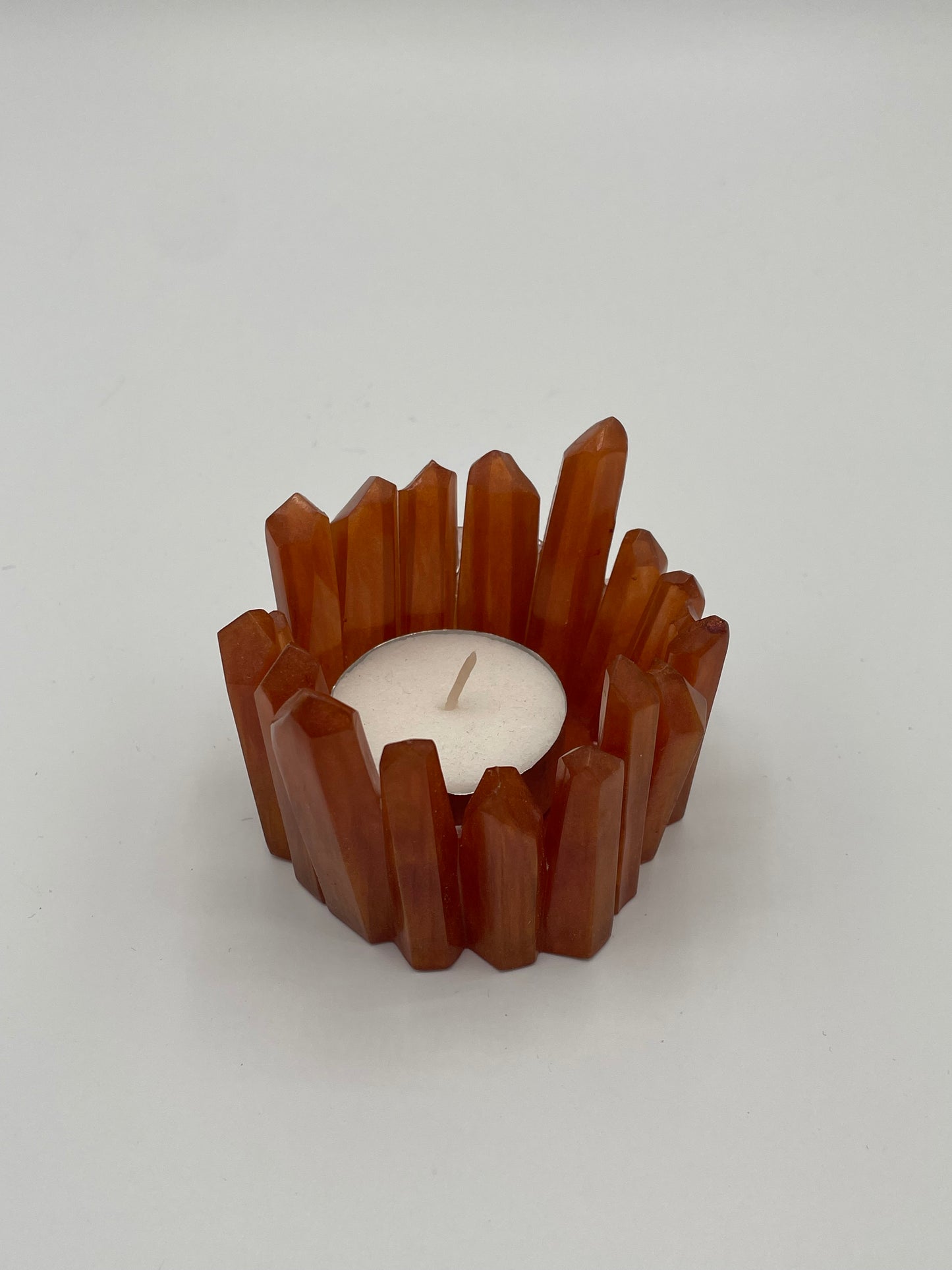 Jagged Crystal Tea Light Candle Holder