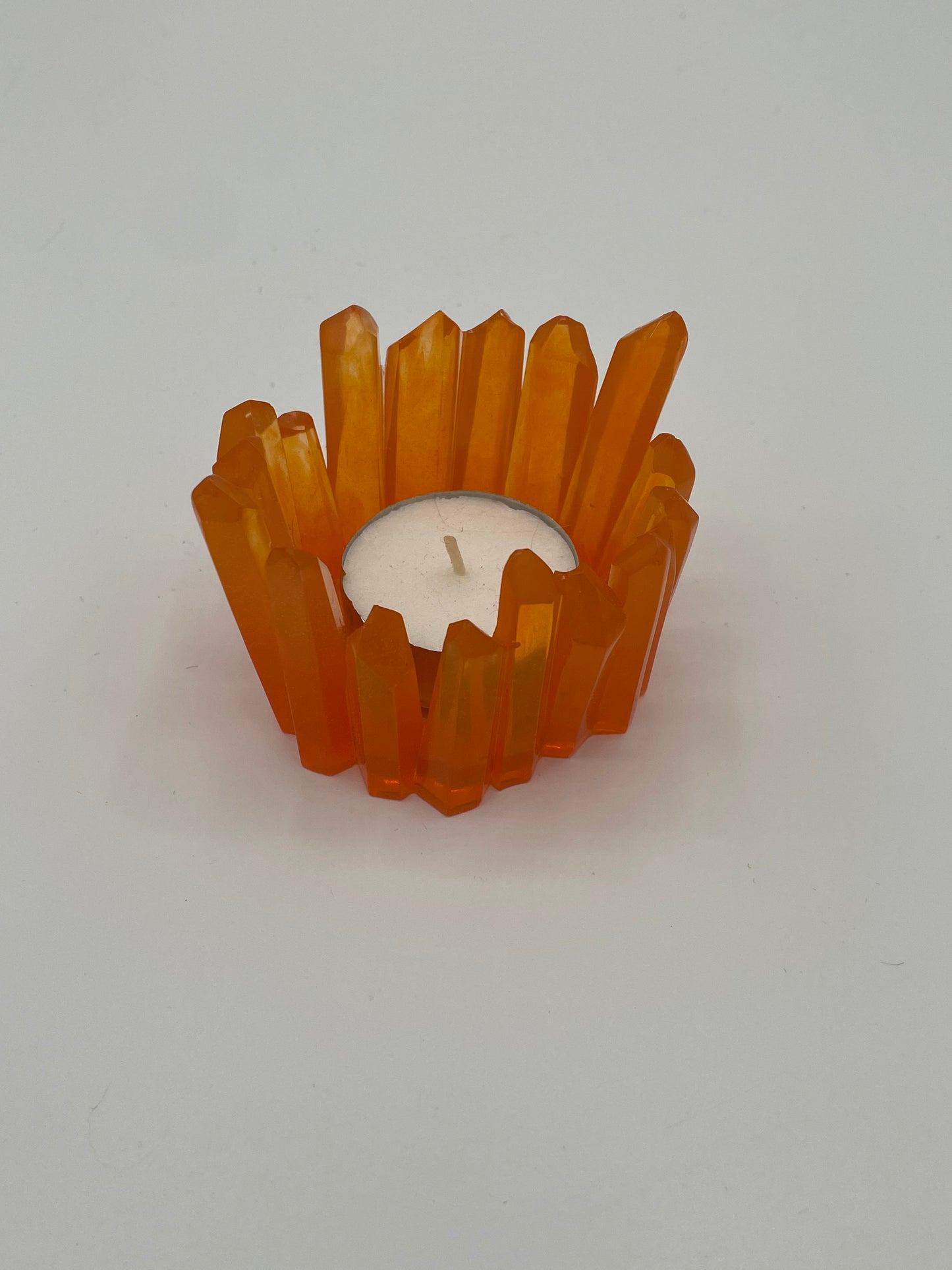 Jagged Crystal Tea Light Candle Holder