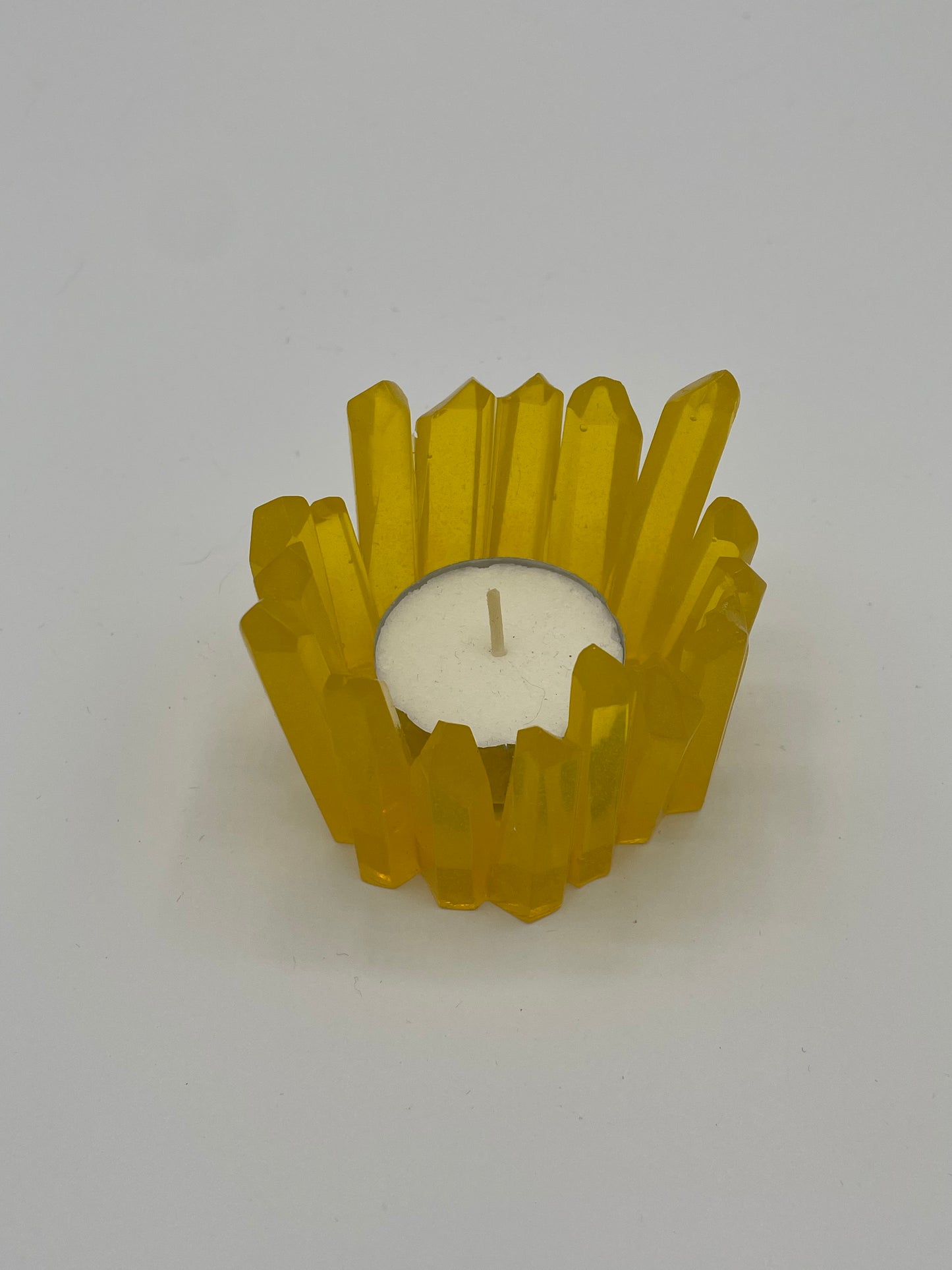 Jagged Crystal Tea Light Candle Holder