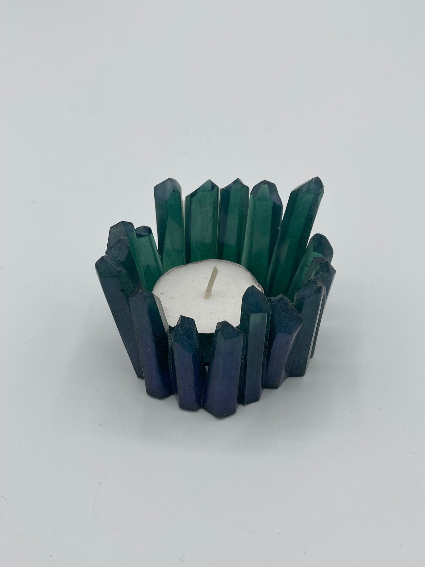 Jagged Crystal Tea Light Candle Holder