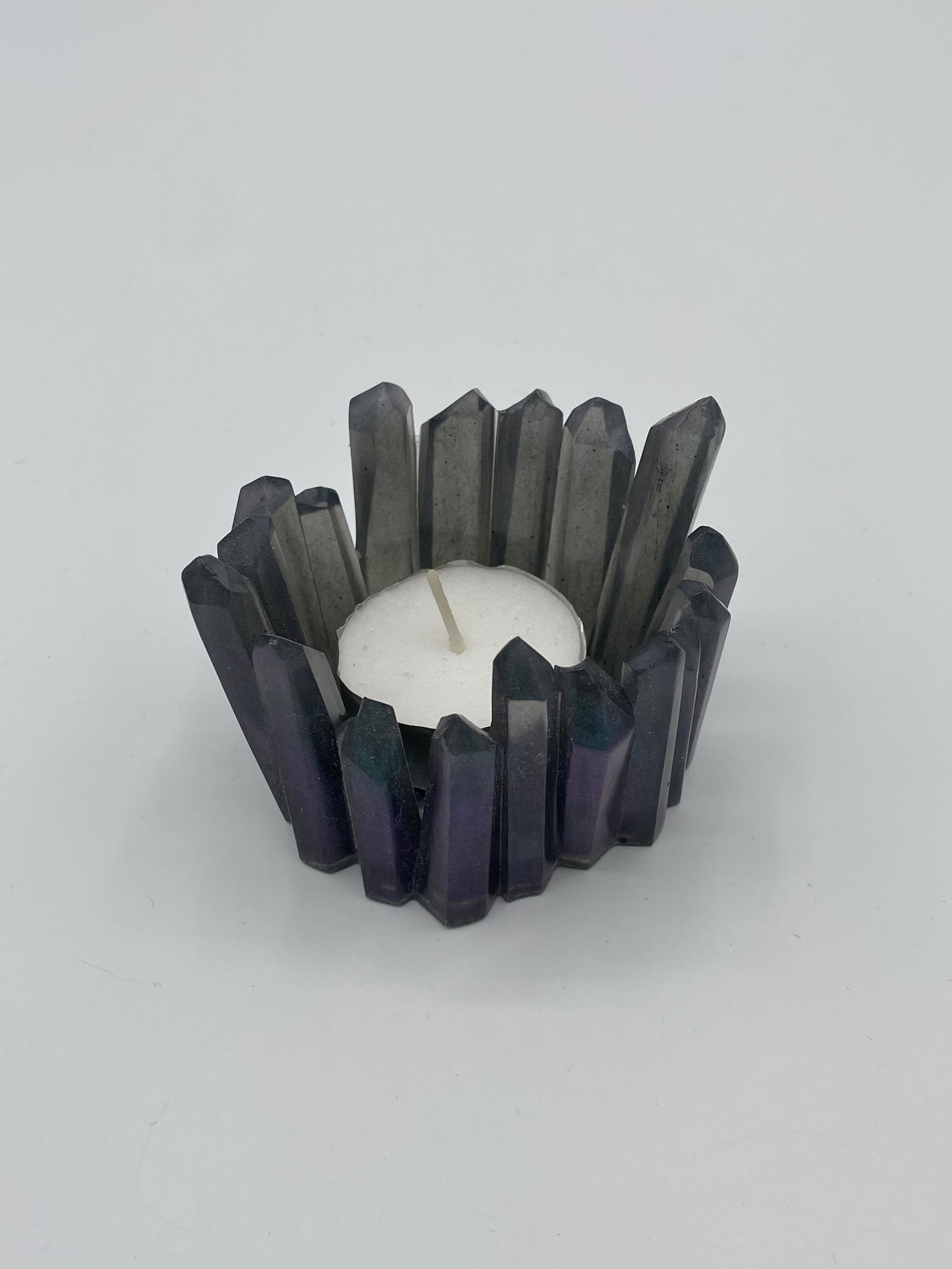 Jagged Crystal Tea Light Candle Holder