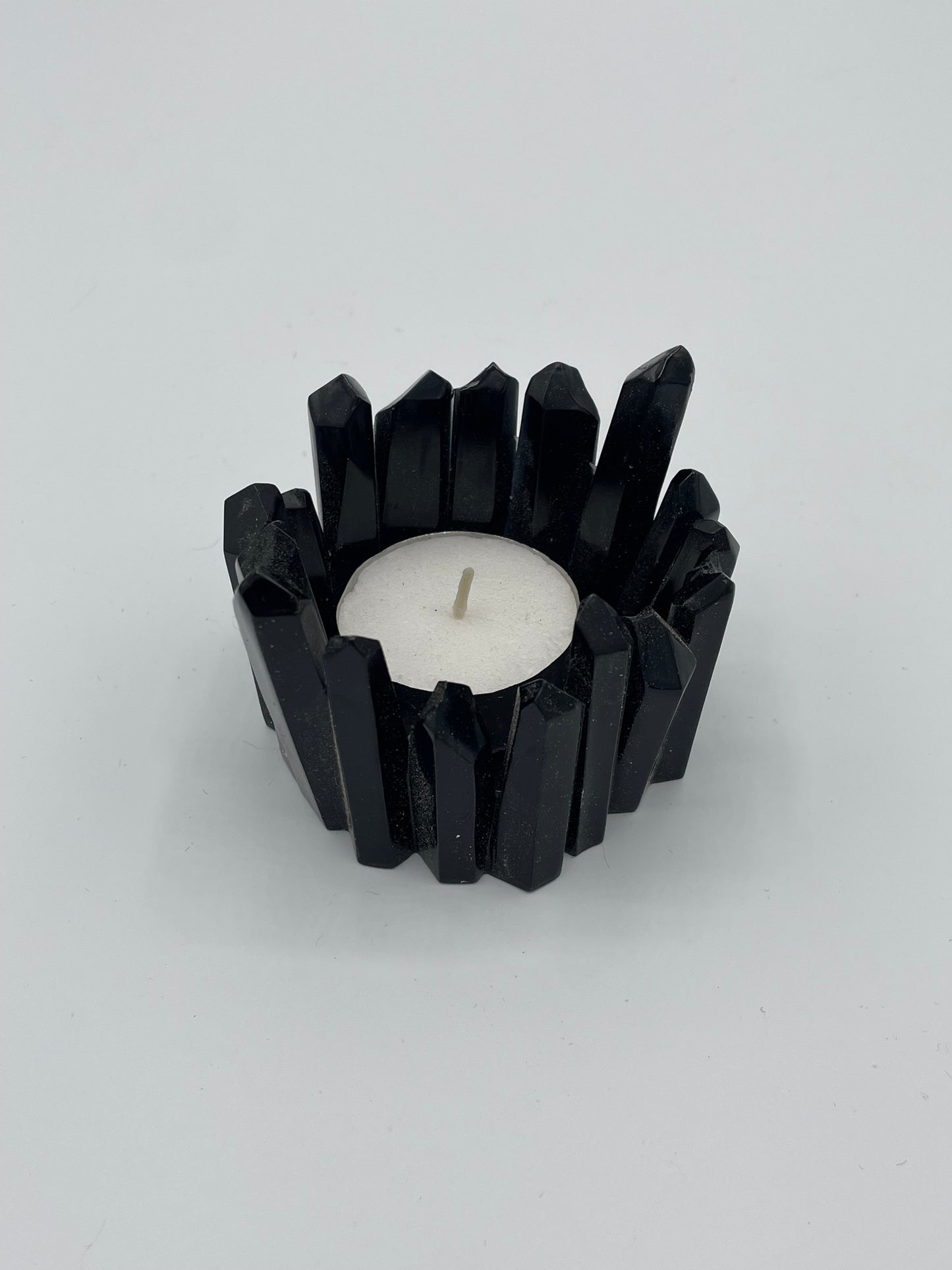 Jagged Crystal Tea Light Candle Holder