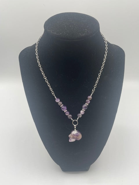 Amethyst Skull Necklace