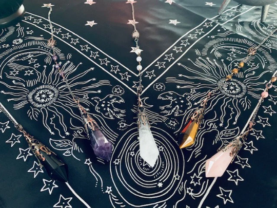 Antique Styled Crystal Pendulums