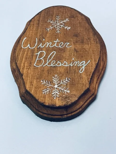 Winter Blessing Plaque