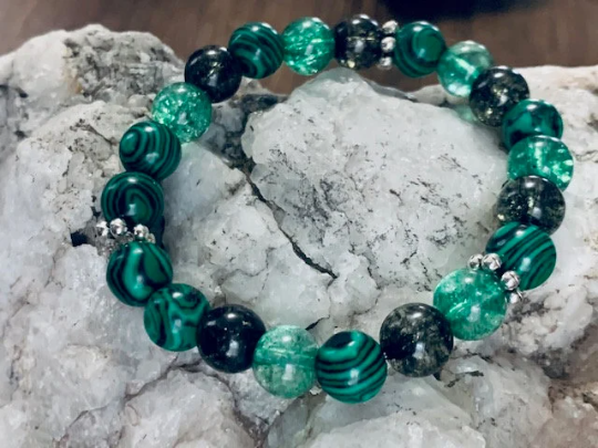 Malachite Beaded Bracelet Collection