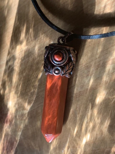 Antique Chakra Crystal Pendant Necklaces