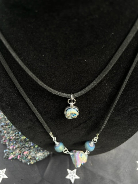 Druzy Agate Layered Necklace