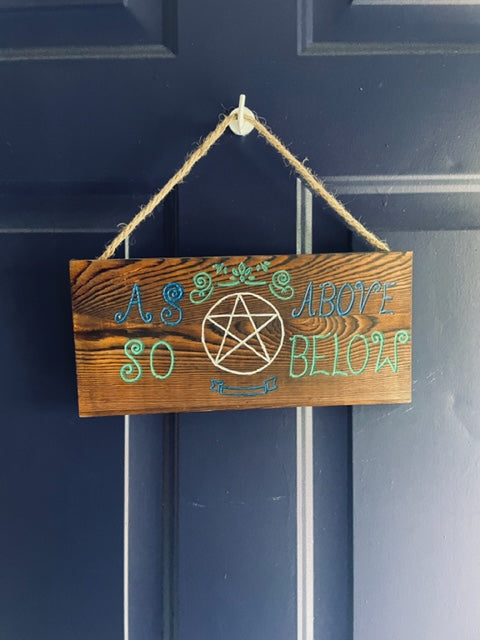 As Above So Below Plaque