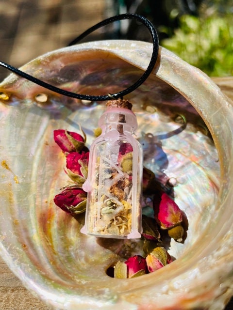 Attract Love Spell Jar Necklace