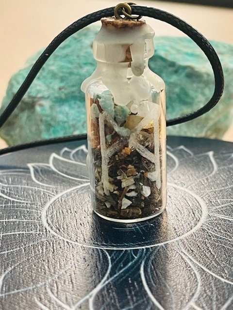 Hormone Balancing Spell Jar Necklace (Females)