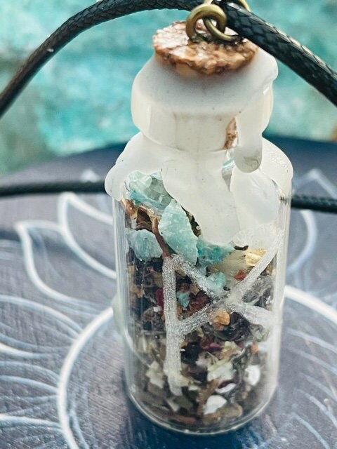 Hormone Balancing Spell Jar Necklace (Females)