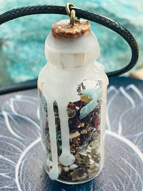 Hormone Balancing Spell Jar Necklace (Females)