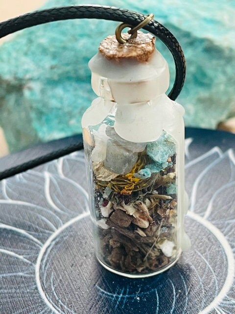 Hormone Balancing Spell Jar Necklace (Females)