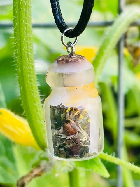 Mini Spell Jar Necklaces (Sex, Emotional Healing, Attract Love,& Happiness Spells)