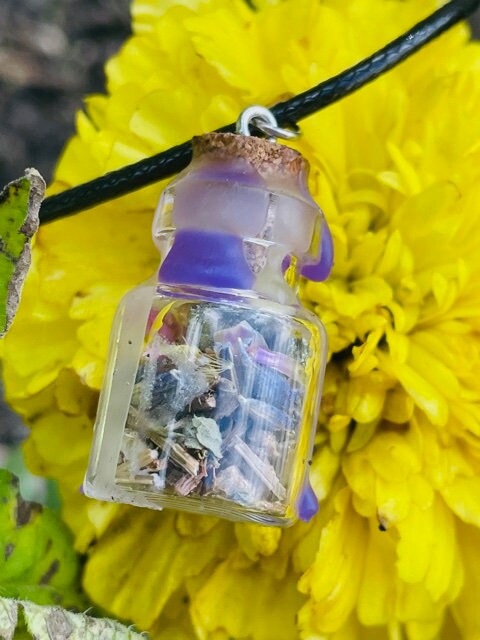 Mini Spell Jar Necklaces (Sex, Emotional Healing, Attract Love,& Happiness Spells)
