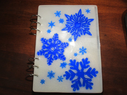 Snowflake Resin Notebook