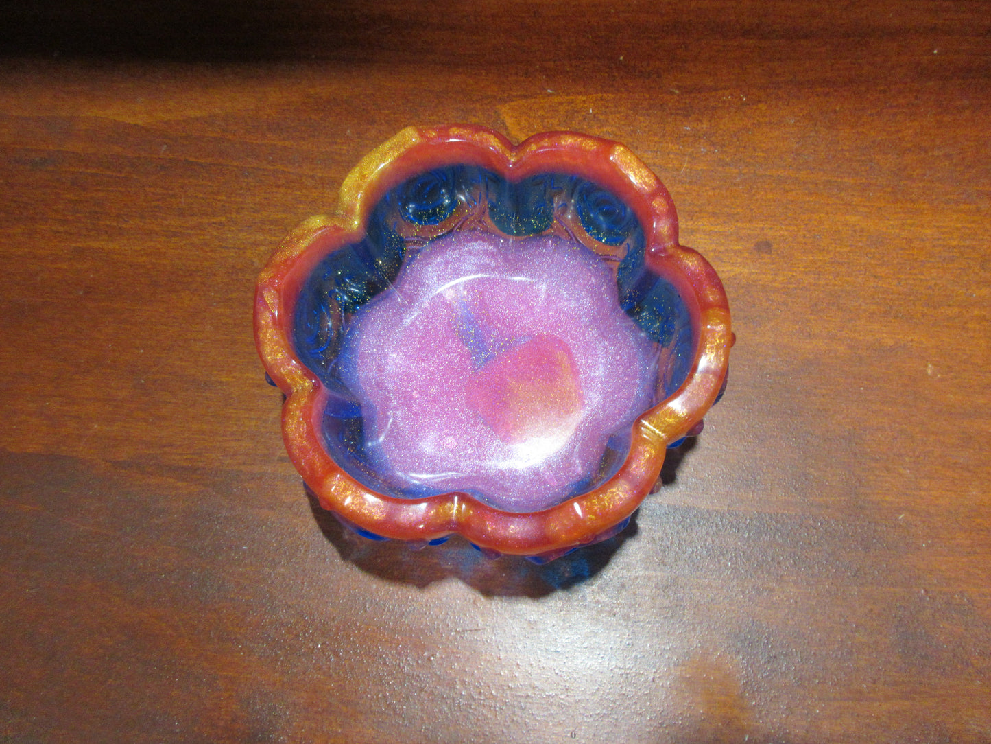 Resin Floral Patterned Bowls