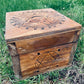 Wood Burned Star & Moon Box