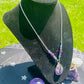 Rodent Jawline Bone & Amethyst Necklace