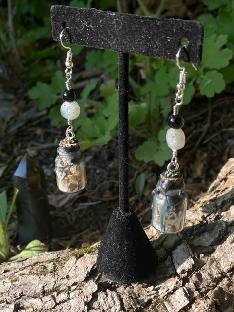 Protection Spell Jar Earrings (Mini Jars)