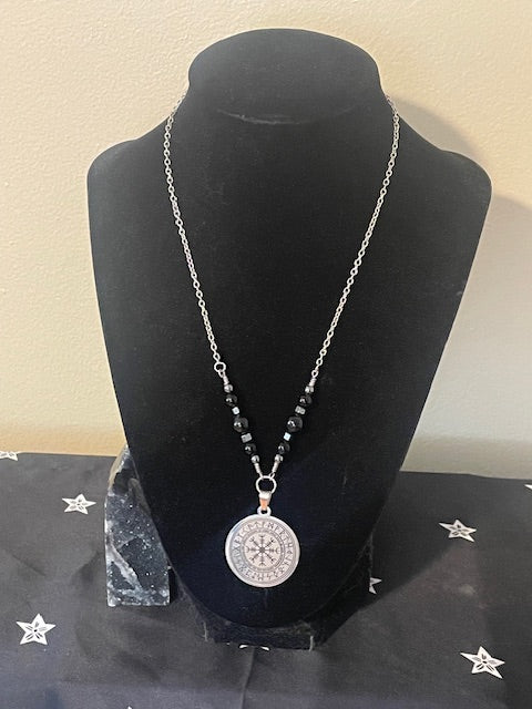 Vegvisir & Futhark Pendant Necklace