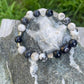 Zebra Jasper & Blue Goldstone Bracelet