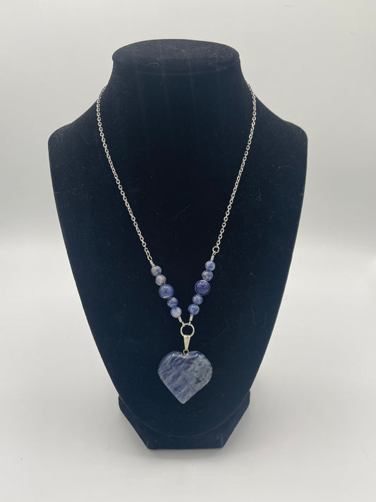 Heart Shape Sodalite Necklace
