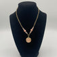 Rose Quartz Locket Pendant Necklace (Gold)