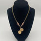 Rose Quartz Locket Pendant Necklace (Gold)