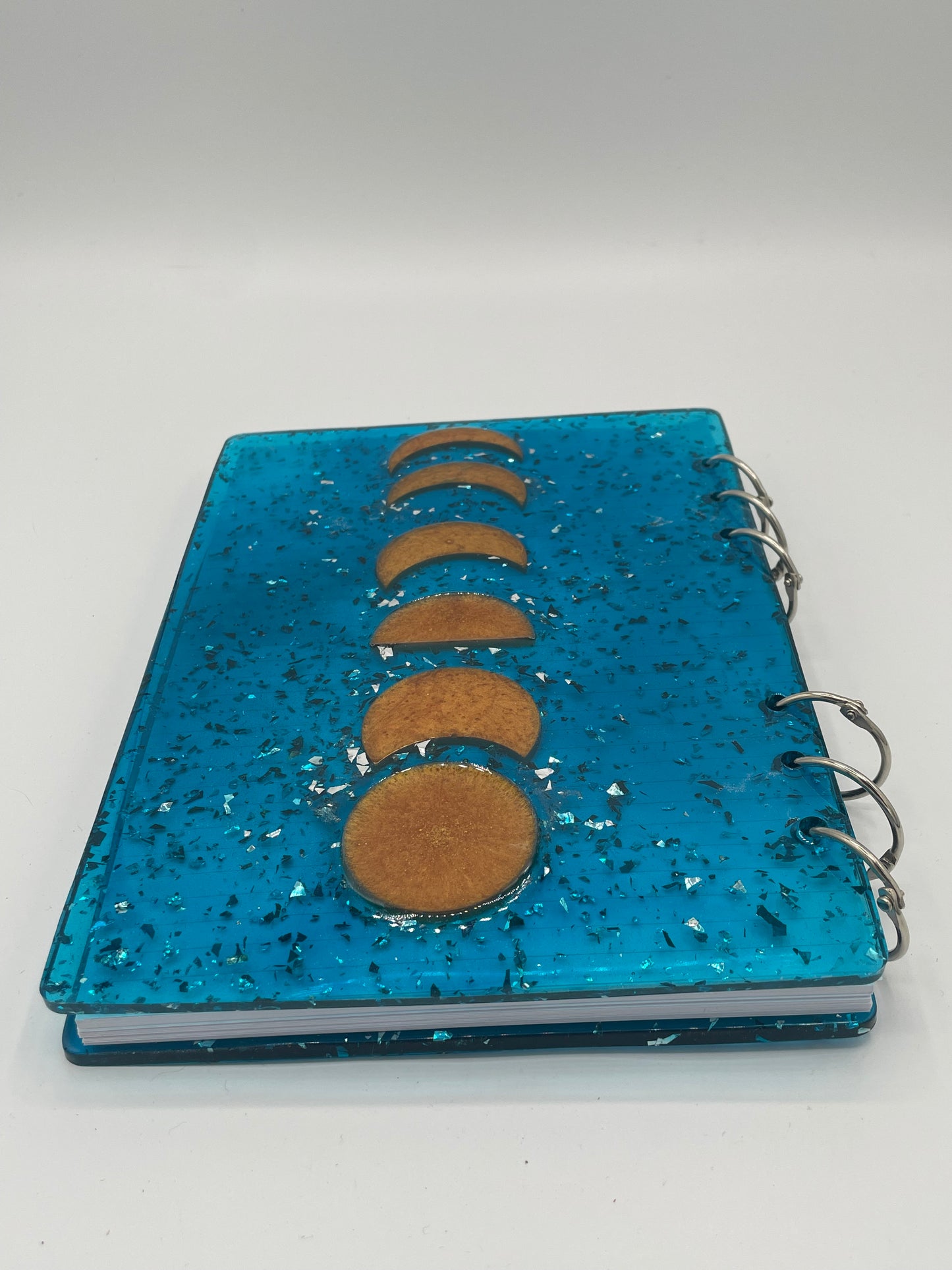 Cats on the Moon Resin Notebook