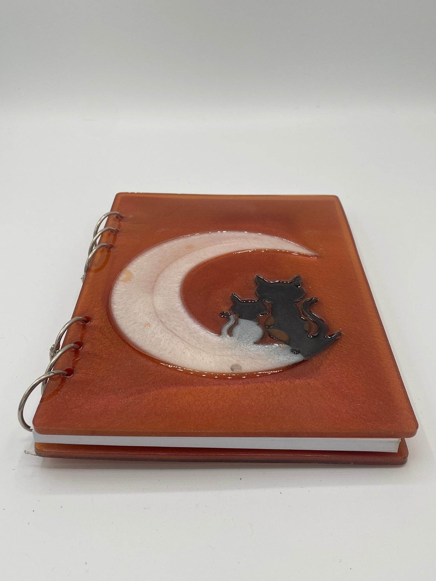 Cats on the Moon Resin Notebook