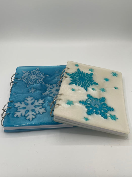 Snowflake Resin Notebook