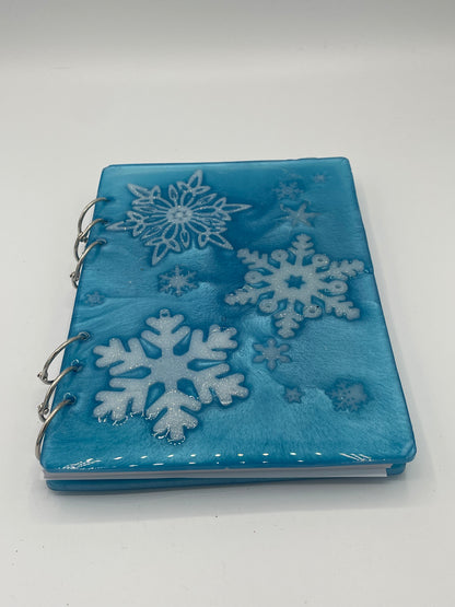 Snowflake Resin Notebook