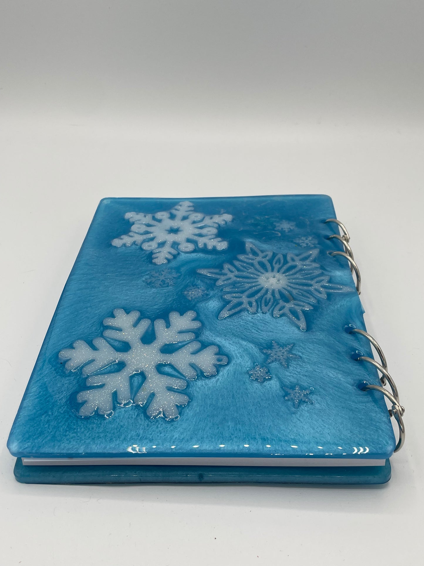 Snowflake Resin Notebook