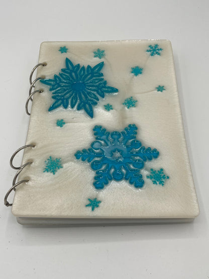 Snowflake Resin Notebook
