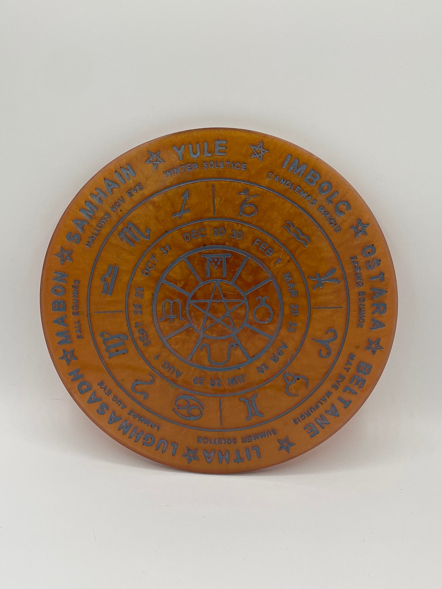 Pagan Calendar & Zodiac Signs Wheel