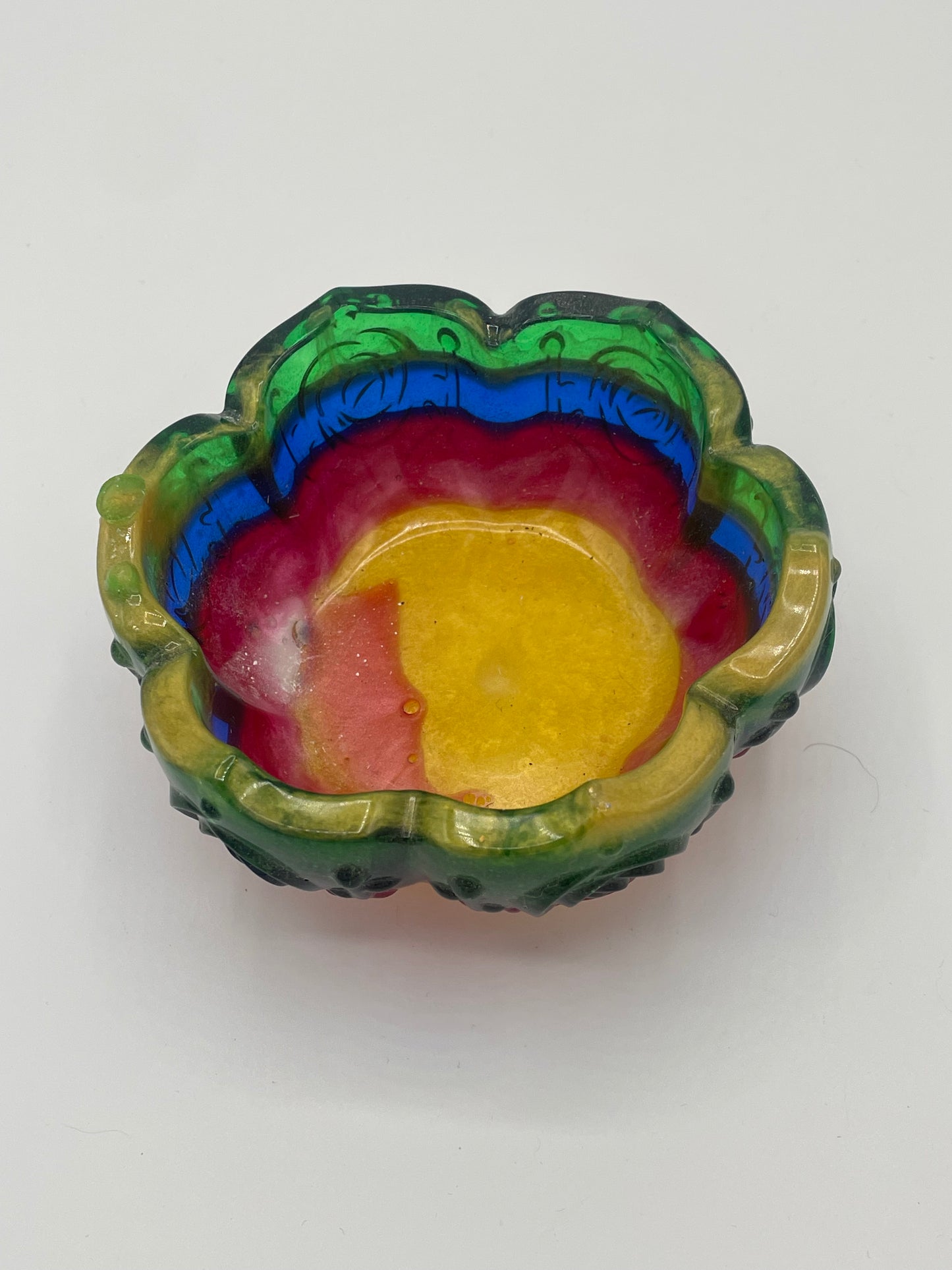 Resin Floral Patterned Bowls