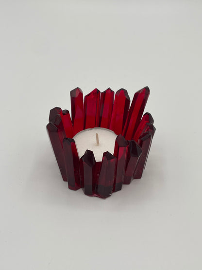 Jagged Crystal Tea Light Candle Holder