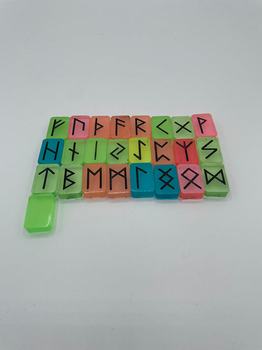Glow In Dark Rune Set