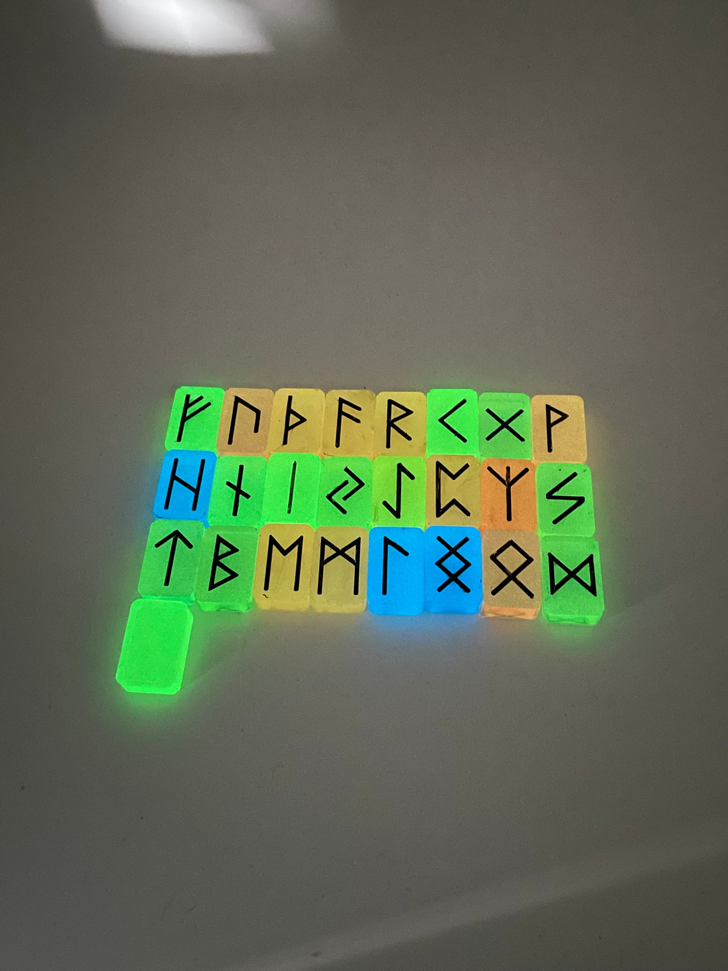 Glow In Dark Rune Set