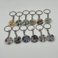 Zodiac Resin Keychains w/ Crystal Chips