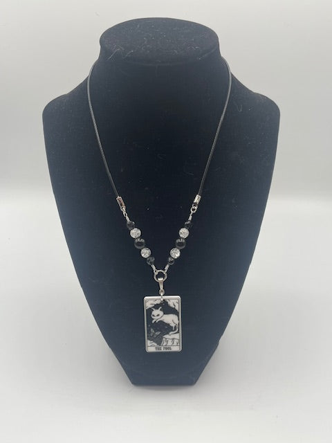Cat Tarot Card (Major Arcana) Necklace